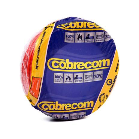 Cabo Flexível com até 750V 4,0mm vermelho 50 metros Cobrecom Menor preço em Cabo Flexível com até 750V 4,0mm vermelho 50 metros Cobrecom