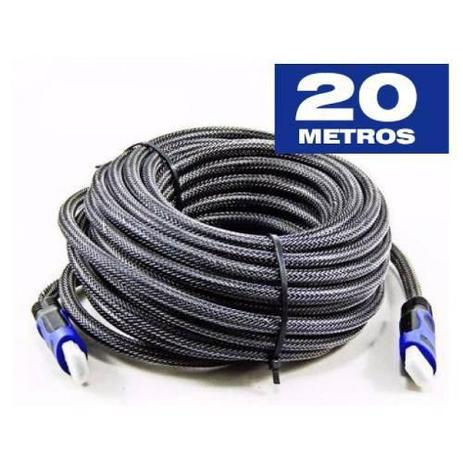 Cabo Hdmi 1.4 3d 1080p Full Hd Com Filtro Tv Lcd Plasma Ps3 - 20 Mts - Exbom Menor preço em Cabo Hdmi 1.4 3d 1080p Full Hd Com Filtro Tv Lcd Plasma Ps3 - 20 Mts - Exbom
