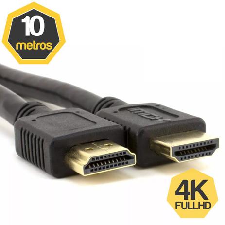 Cabo HDMI 1.4 4K FullHD 10 Metros - Bear cabos Menor preço em Cabo HDMI 1.4 4K FullHD 10 Metros - Bear cabos