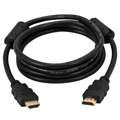 Cabo HDMI 1.4V Macho x Macho 1.80 Metros Preto - Golden Menor preço em Cabo HDMI 1.4V Macho x Macho 1.80 Metros Preto - Golden