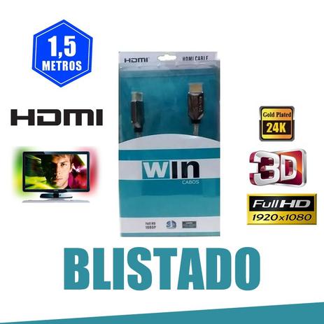Cabo Hdmi 1,50 M Com Filtros 1.4 Alumínio - Dh-shop Menor preço em Cabo Hdmi 1,50 M Com Filtros 1.4 Alumínio - Dh-shop