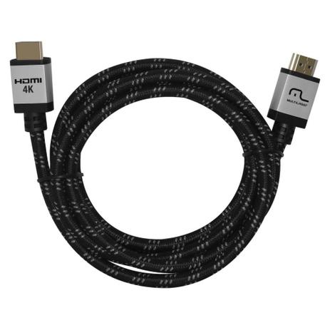 Cabo HDMI 2.0 1,8m - Multilaser WI295 Menor preço em Cabo HDMI 2.0 1,8m - Multilaser WI295