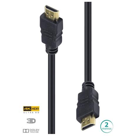 Cabo Hdmi 2.0 4k Ultra Hd 3d Conexão Ethernet 2 Metros - H20-2 - Vinik é boa?