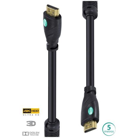 Cabo Hdmi 2.0 4k Ultra Hd 3d Conexão Ethernet Com Filtro 5 Metros - H20f-5 - Vinik é boa?