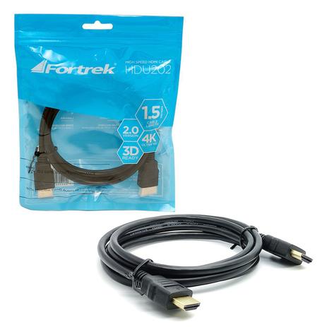 Cabo HDMI 2.0 Fortrek HDU202, 4K Ultra HD, 1.5m - 69654 Menor preço em Cabo HDMI 2.0 Fortrek HDU202, 4K Ultra HD, 1.5m - 69654