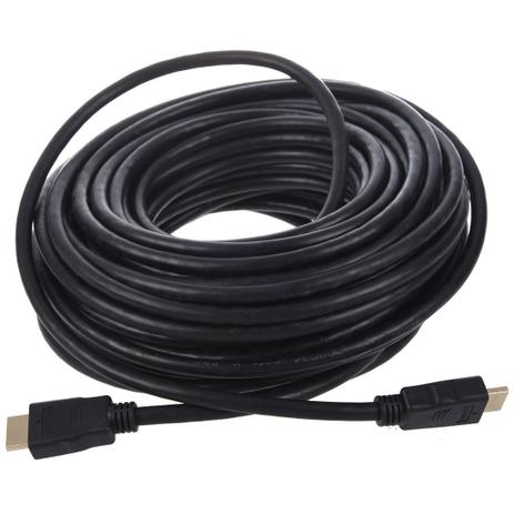 Cabo Hdmi 20m Lotus 4k Full Hd 20 Metros Emborrachado Gold Conector Menor preço em Cabo Hdmi 20m Lotus 4k Full Hd 20 Metros Emborrachado Gold Conector