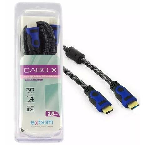 Cabo hdmi 3m 1.4 com filtro - Exbom é boa?