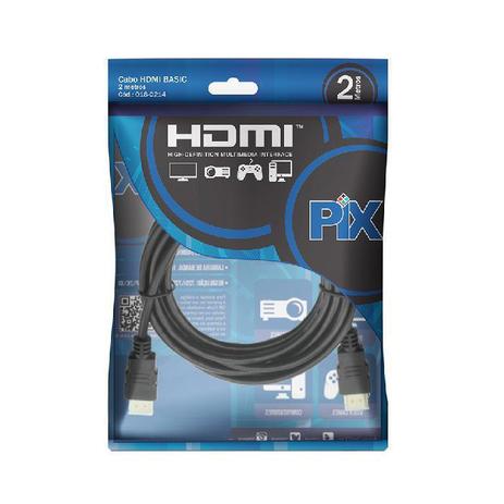 Cabo Hdmi 4k 1.4 Ultra HD 2 Metros Pix Menor preço em Cabo Hdmi 4k 1.4 Ultra HD 2 Metros Pix
