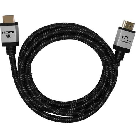 Cabo Hdmi 4k 3D Ultra HD 2.0 1,8m - Multilaser Wi295 Menor preço em Cabo Hdmi 4k 3D Ultra HD 2.0 1,8m - Multilaser Wi295