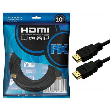 Cabo HDMI BASIC 1.4 15 Pinos Ultra HD 4K 10 Metros ChipSCE Menor preço em Cabo HDMI BASIC 1.4 15 Pinos Ultra HD 4K 10 Metros ChipSCE