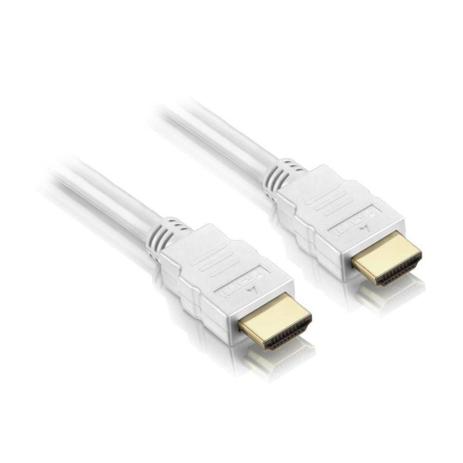 Cabo hdmi branco 1,8 metros elgin Menor preço em Cabo hdmi branco 1,8 metros elgin