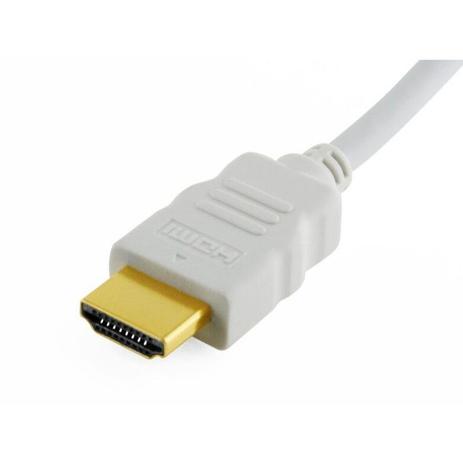 Cabo Hdmi Branco Full Hd 1080p 4k x2k/60hz 1.4v 1.8m - Hdmatters Menor preço em Cabo Hdmi Branco Full Hd 1080p 4k x2k/60hz 1.4v 1.8m - Hdmatters