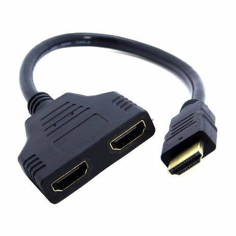 Cabo Hdmi Divisor Splitter Duplicador Y 1 Macho Para 2 Fêmea - Cabo hdmi spliter Menor preço em Cabo Hdmi Divisor Splitter Duplicador Y 1 Macho Para 2 Fêmea - Cabo hdmi spliter