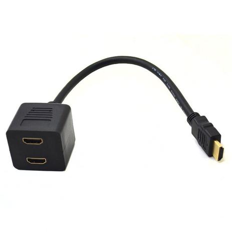 Cabo hdmi m x 2 hdmi f20cm md9 Menor preço em Cabo hdmi m x 2 hdmi f20cm md9