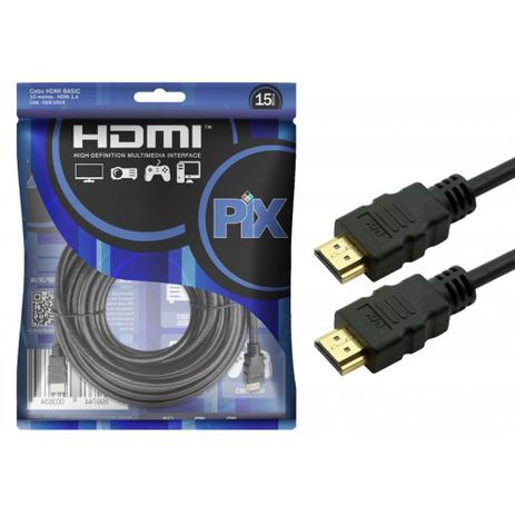 Cabo Hdmi PIX 15 metros 1.4 4k Ultra HD 15 Pinos 018-1514 é boa?