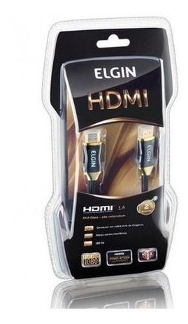 Cabo Hdmi Premium 1.4 4k 2 Metros Elgin Menor preço em Cabo Hdmi Premium 1.4 4k 2 Metros Elgin