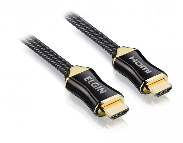 Cabo Hdmi Premium Banhado A Ouro 2 Metros Elgin Menor preço em Cabo Hdmi Premium Banhado A Ouro 2 Metros Elgin