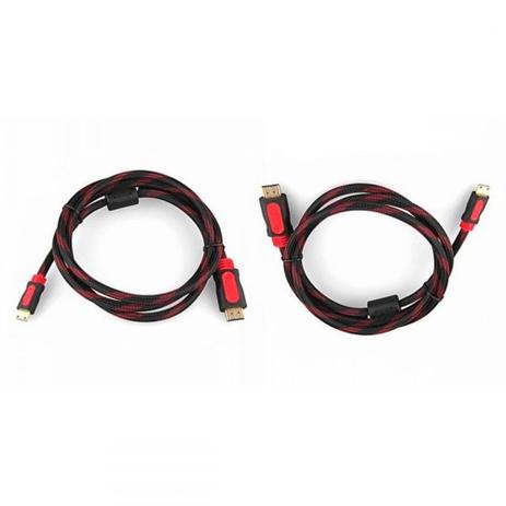 Cabo HDMI v.1.4 3M Malha de Nylon 2UN Exbom CBX-H30CM Menor preço em Cabo HDMI v.1.4 3M Malha de Nylon 2UN Exbom CBX-H30CM