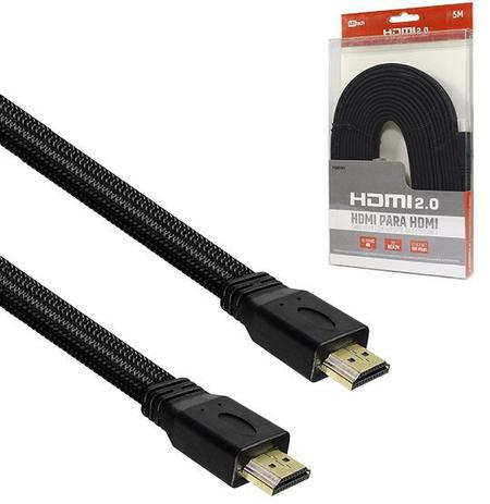 Cabo hdmi x hdmi achatado com suporte 4k e ethernet 2.0 5m - Royal eletronic Menor preço em Cabo hdmi x hdmi achatado com suporte 4k e ethernet 2.0 5m - Royal eletronic