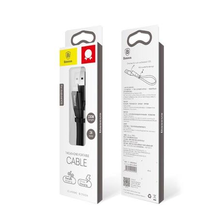 Cabo Iphone USB Lightning 23 cm Baseus O-Type Cabo para Iphone 2 em 1 IOS Android Rose Menor preço em Cabo Iphone USB Lightning 23 cm Baseus O-Type Cabo para Iphone 2 em 1 IOS Android Rose