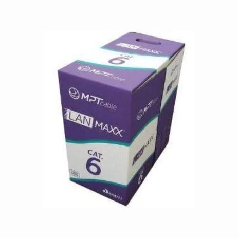 Cabo Lan Cat 6 U/UTP 4p x 23AWG CMX - MPTCABLE Menor preço em Cabo Lan Cat 6 U/UTP 4p x 23AWG CMX - MPTCABLE