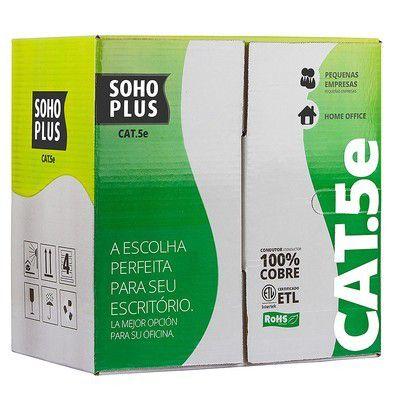Cabo LAN Furukawa CAT 5E CMX Azul Soho Plus 305m Menor preço em Cabo LAN Furukawa CAT 5E CMX Azul Soho Plus 305m