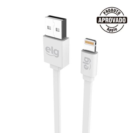 Cabo Lightning 1,25M Recarga e Sincronização EC810 Branco - Elg Menor preço em Cabo Lightning 1,25M Recarga e Sincronização EC810 Branco - Elg