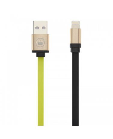 Cabo Lightning Flat iPhone Metalico Verde Com Preto - Kimaster Menor preço em Cabo Lightning Flat iPhone Metalico Verde Com Preto - Kimaster