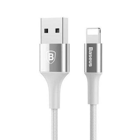 Cabo Lightning Led Nylon Iphone 7 8 X Plus Baseus - Cores Menor preço em Cabo Lightning Led Nylon Iphone 7 8 X Plus Baseus - Cores
