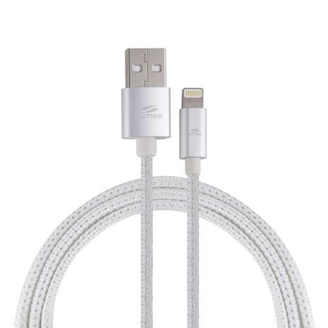 Cabo Lightning USB Sumay SM-C2512M 1,2 Metros Prateado p/ IOS Menor preço em Cabo Lightning USB Sumay SM-C2512M 1,2 Metros Prateado p/ IOS