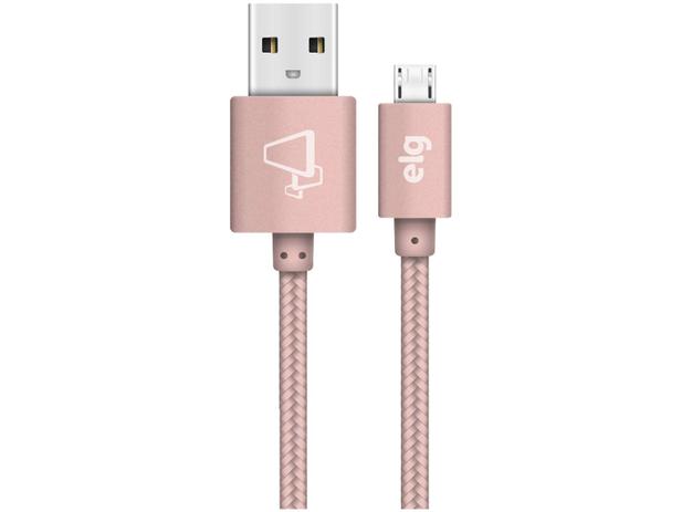 Cabo Micro USB 1m ELG Urban - M510BRG Menor preço em Cabo Micro USB 1m ELG Urban - M510BRG