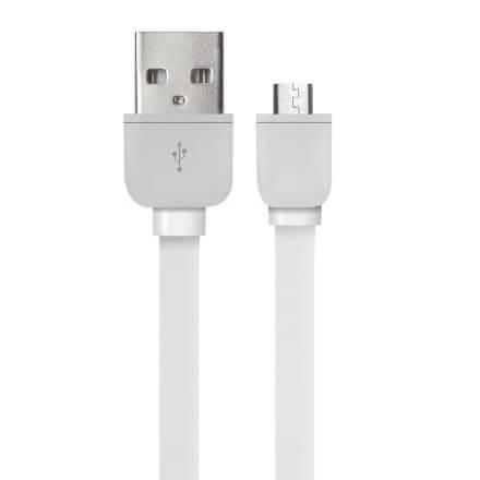 Cabo Micro USB Flat Smartogo 5 Pinos Branco - Multilaser Menor preço em Cabo Micro USB Flat Smartogo 5 Pinos Branco - Multilaser
