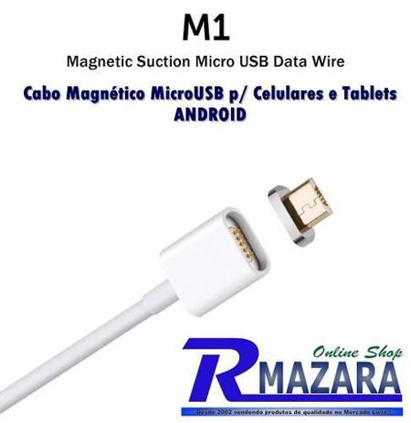 Cabo Micro Usb Magnético Para Android Smartphone Ou Tablet - Moizen Menor preço em Cabo Micro Usb Magnético Para Android Smartphone Ou Tablet - Moizen