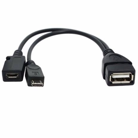 Cabo Micro USB Y Micro USB Otg 2 em 1 Cabo Fêmea Macho - Oem Menor preço em Cabo Micro USB Y Micro USB Otg 2 em 1 Cabo Fêmea Macho - Oem