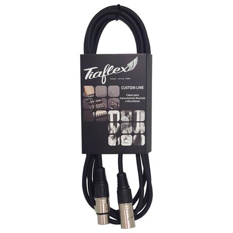 Cabo microfone 6mm xlr/xlr preto 5 metros - 54 Menor preço em Cabo microfone 6mm xlr/xlr preto 5 metros - 54