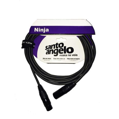 Cabo Microfone Xlr Santo Angelo Ninja 6.1m Balanceado Lw B Menor preço em Cabo Microfone Xlr Santo Angelo Ninja 6.1m Balanceado Lw B