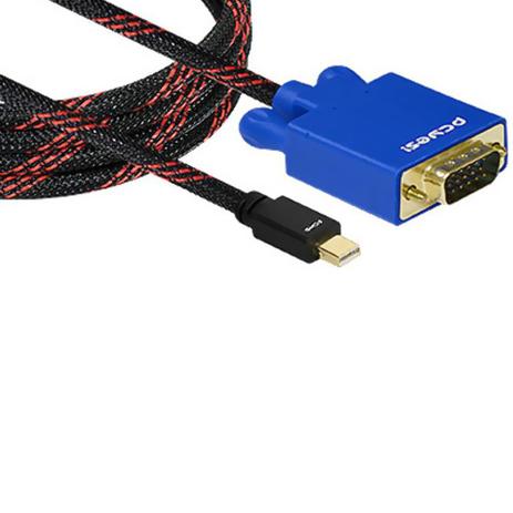 Cabo Mini Display Port x VGA Nylon Coral 2M PCYES Menor preço em Cabo Mini Display Port x VGA Nylon Coral 2M PCYES