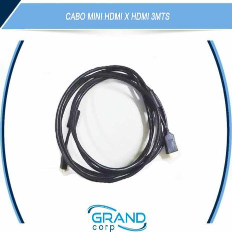 Cabo monitor hdmi x mini hdmi 3 mts - Outros Menor preço em Cabo monitor hdmi x mini hdmi 3 mts - Outros