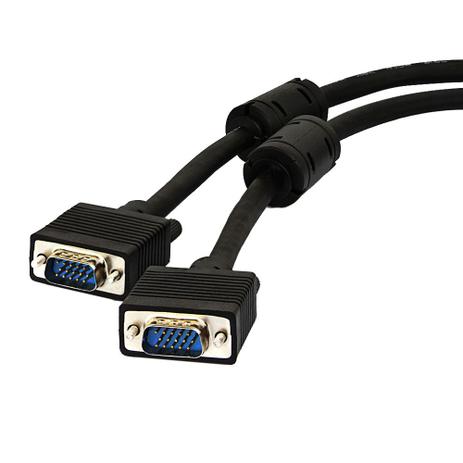 Cabo Monitor VGA HD15M X HD15M 2 Metros e Filtro - Generico Menor preço em Cabo Monitor VGA HD15M X HD15M 2 Metros e Filtro - Generico