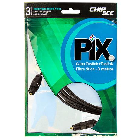 Menor preço em Cabo Óptico Toslink + Toslink Fibra Ótica, Chipsce - 3 metros - Chip sce