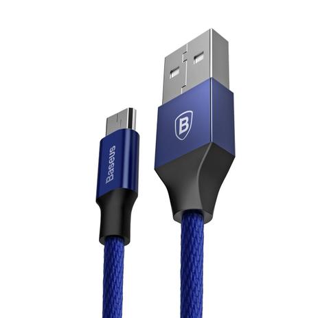 Cabo original baseus yiven reforçado 1,5m micro usb azul Menor preço em Cabo original baseus yiven reforçado 1,5m micro usb azul
