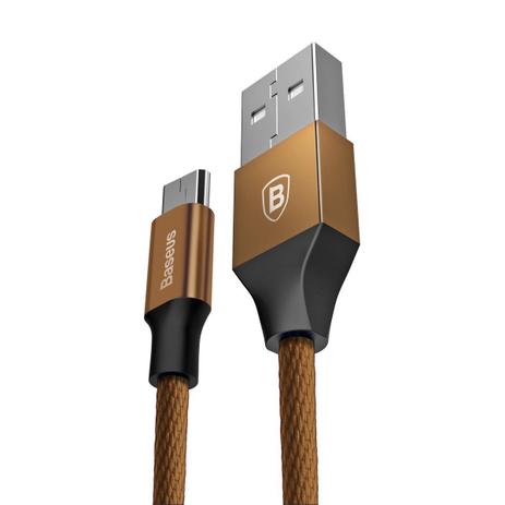 Cabo original baseus yiven reforçado 1,5m micro usb marrom Menor preço em Cabo original baseus yiven reforçado 1,5m micro usb marrom