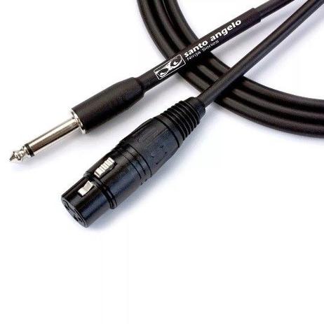 Cabo p/ Microfone P10 / XLR Fêmea 4,57m Santo Angelo Menor preço em Cabo p/ Microfone P10 / XLR Fêmea 4,57m Santo Angelo