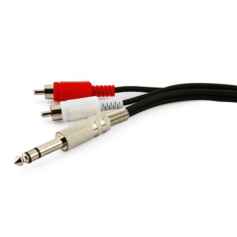 Cabo P10 Estéreo para 2 RCA - Outras Menor preço em Cabo P10 Estéreo para 2 RCA - Outras