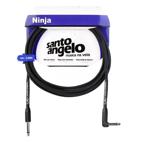 Cabo P10 X P10L Santo Angelo Ninja L 15ft - 4.57m Menor preço em Cabo P10 X P10L Santo Angelo Ninja L 15ft - 4.57m
