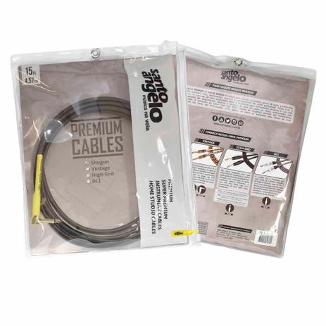 Cabo P10 X P10L Santo Angelo Shogun L Ouro 15ft - 4.57m Menor preço em Cabo P10 X P10L Santo Angelo Shogun L Ouro 15ft - 4.57m
