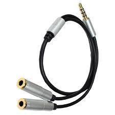Cabo P2 4C Stereo x 2 Plug Fêmea P2 Stereo Fone Microfone 26cm - Tblack Menor preço em Cabo P2 4C Stereo x 2 Plug Fêmea P2 Stereo Fone Microfone 26cm - Tblack
