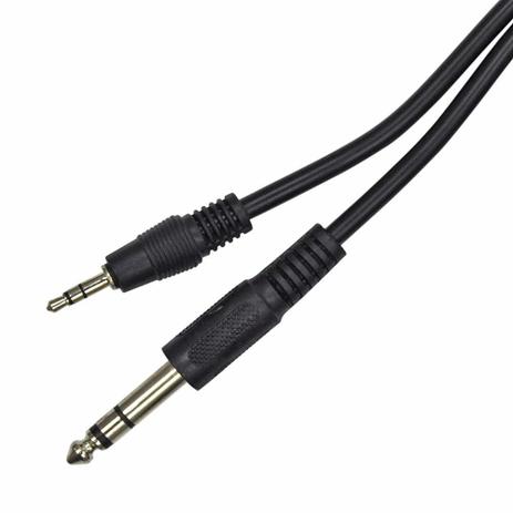 Cabo P2 Stereo X P10 Stereo 5METROS Preto - Generico é boa?