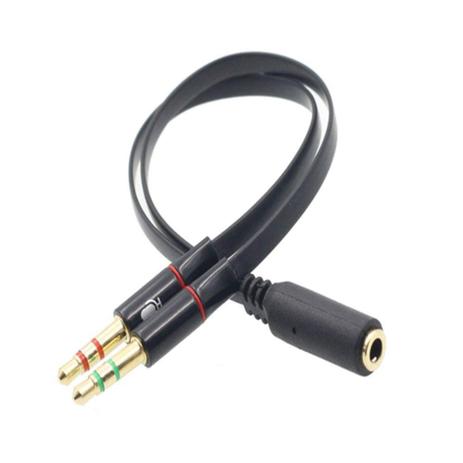 Cabo P3 P2 Adaptador de Áudio 1 P3 Fêmea Para 2 P2 Macho 3.5mm P/ PC  Notebook - ONLYOA - Cabos e Adaptadores - Magazine Luiza