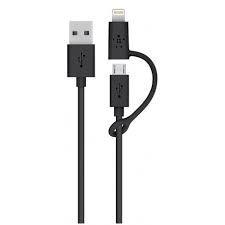 Cabo Para Celular Micro Usb Com Adaptador Lightning iPhone Galaxy 1,5 Mt - Imports Menor preço em Cabo Para Celular Micro Usb Com Adaptador Lightning iPhone Galaxy 1,5 Mt - Imports